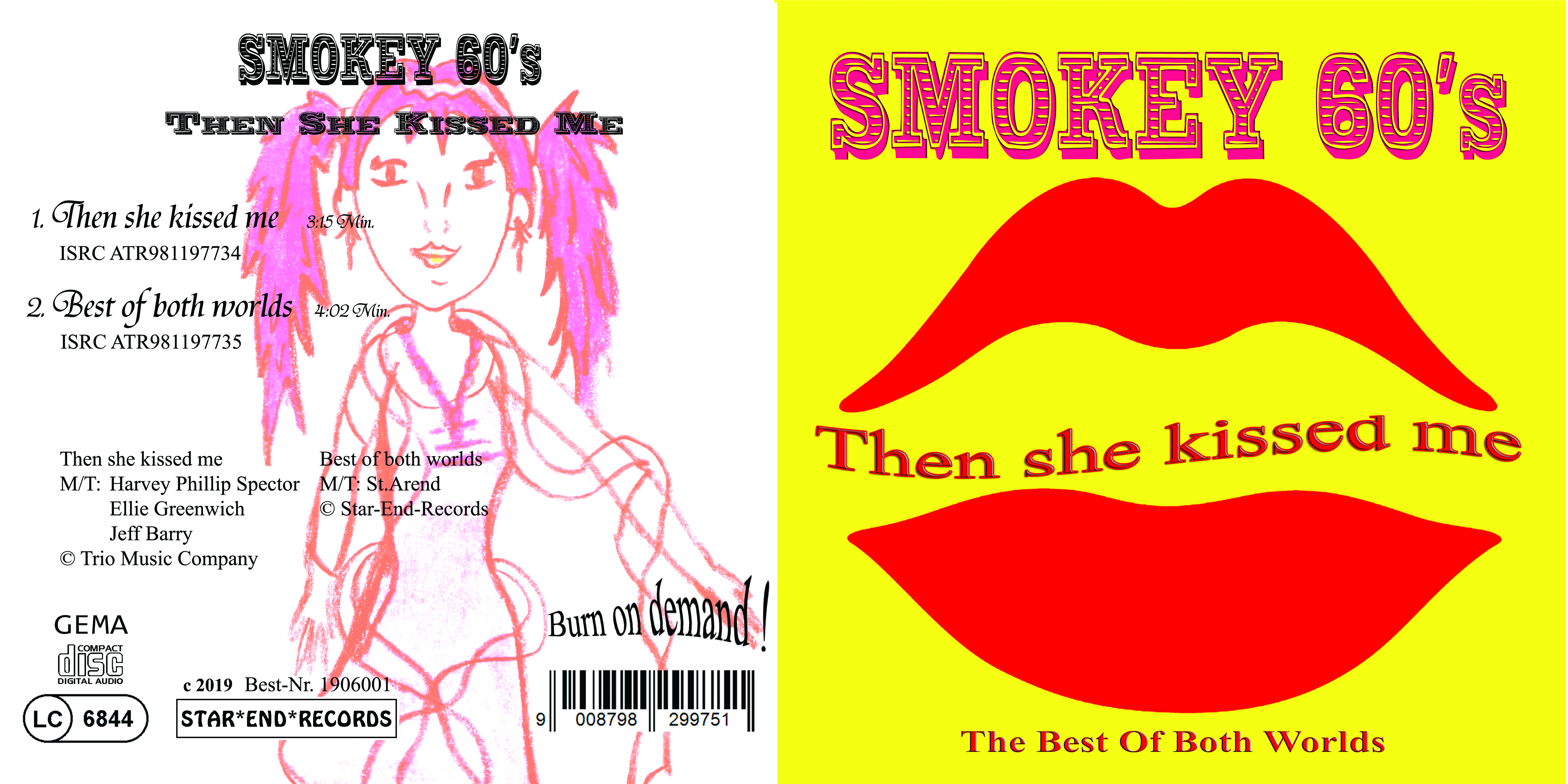 Booklet Then she kissed me